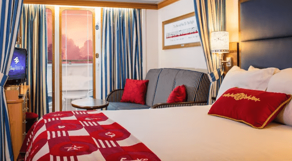 Disney Cruise Line, Disney Magic, Deluxe Oceanview Stateroom.png